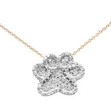 Cargar imagen en el visor de la galería, 14KT Dog Paw Diamond Pendant w/ Gold Chain (Available w/ Precious Stones)