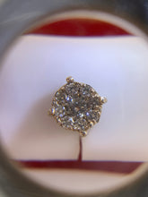 Cargar imagen en el visor de la galería, 14KT Halo Flower Push Back Earrings 0.33ctw - 0.35ctw, #1