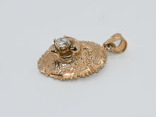 Load image into Gallery viewer, 14KT Solid Lion Head Pedant 0.25ctw, #1