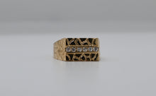 Cargar imagen en el visor de la galería, 14KT Cz Gold Nugget Ring #1