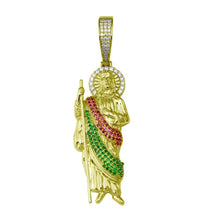 Cargar imagen en el visor de la galería, 925 St. Jude Pendant w/ Color Cz #2,
