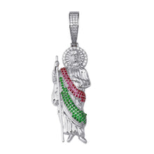 Cargar imagen en el visor de la galería, 925 St. Jude Pendant w/ Color Cz #2,
