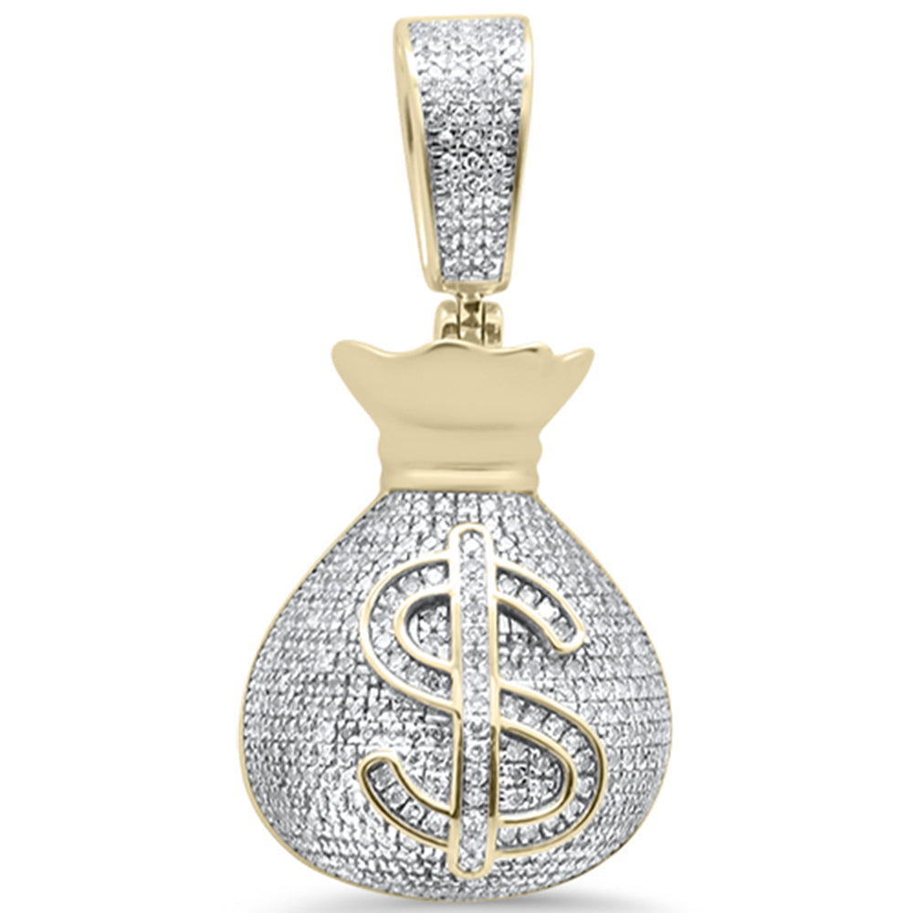 10KT Money Bag Diamond Pendant 0.95ctw, #1