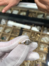 Load image into Gallery viewer, 14KT Bamboo Style Salt &amp; Pepper Diamond Engagement Ring, 1.50ctw #1
