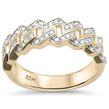Cargar imagen en el visor de la galería, 10KT Square Diamond Cuban Ring #3 0.50ctw, SI1
