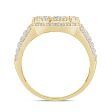 Cargar imagen en el visor de la galería, 14KT Men&#39;s Diamond Ring Pave Setting (Wedding Band) 1.72ctw, #1
