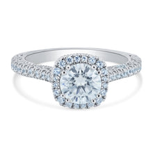 Load image into Gallery viewer, 925 1 Carat Moissanite Ring w/ Cubic Zirconia, #2
