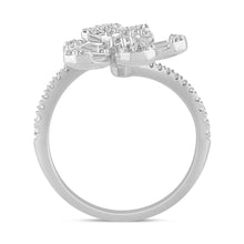 Load image into Gallery viewer, 14KT Wrap Around Butterfly / Flower Ring 0.74ctw, #2
