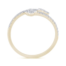Load image into Gallery viewer, 14KT Flower (Clove) Style Open Diamond Ring Band #1, 0.24ctw
