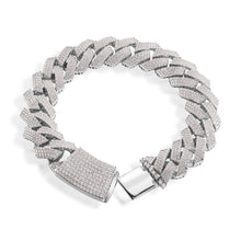 Load image into Gallery viewer, 925 Moissanite Curb Cuban Bracelet, 14mm
