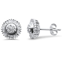 Load image into Gallery viewer, 14KT Starburst Style Diamond Studs/Earrings 0.39ctw
