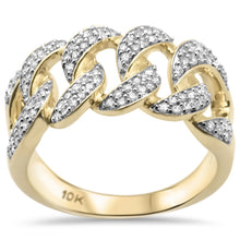 Load image into Gallery viewer, 10KT Micro Pave Cuban Ring 0.56ctw, #1
