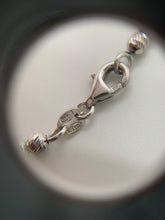Load image into Gallery viewer, 18KT Diamond Cut White Gold Bead Bracelet
