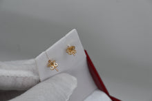 Load image into Gallery viewer, 14KT Halo Flower Push Back Earrings 0.33ctw - 0.35ctw, #1
