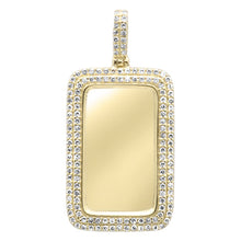 Load image into Gallery viewer, 10KT Rectangular Memorial Picture Pendant 0.25ctw

