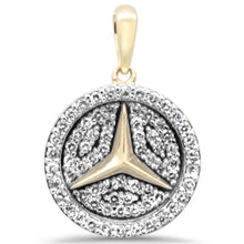 Load image into Gallery viewer, 10KT Hip-Hop Car Logo Diamond Pendant ‘Benz’ 0.50ctw
