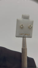 Load and play video in Gallery viewer, 14KT Screw Back Earrings/Studs SI1 J Color 0.53ctw
