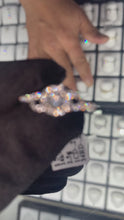 Load and play video in Gallery viewer, 14KT White Gold Wrap Around Halo Engagement Diamond Ring #4, 0.49ctw
