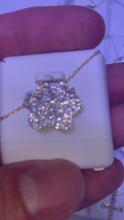 Load and play video in Gallery viewer, 14KT Dog Paw Diamond Pendant w/ Gold Chain (Available w/ Precious Stones)
