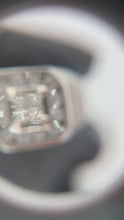 Cargar y reproducir el video en el visor de la galería, 14KT White Gold VVS2-VS1 F/G Men&#39;s Ring 1.25CTW
