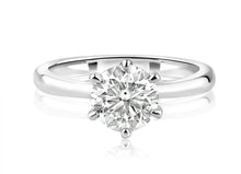 Load image into Gallery viewer, 925 Silver Rhodium 1 Carat Moissanite Ring, #1
