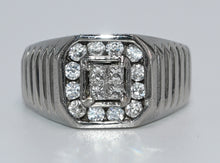 Cargar imagen en el visor de la galería, 14KT White Gold VVS2-VS1 F/G Men&#39;s Ring 1.25CTW
