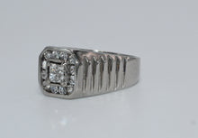 Cargar imagen en el visor de la galería, 14KT White Gold VVS2-VS1 F/G Men&#39;s Ring 1.25CTW
