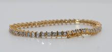 Load image into Gallery viewer, 10KT Tennis Bracelet Natural Diamonds
