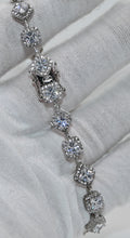 Load image into Gallery viewer, 925 Rhodium Cz Square Tennis Bracelet
